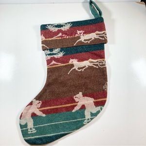 Pendleton Christmas Stocking Personalized Robert on 1 Side Blank on Other